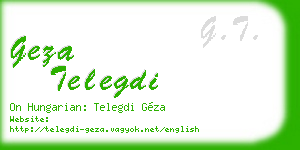 geza telegdi business card